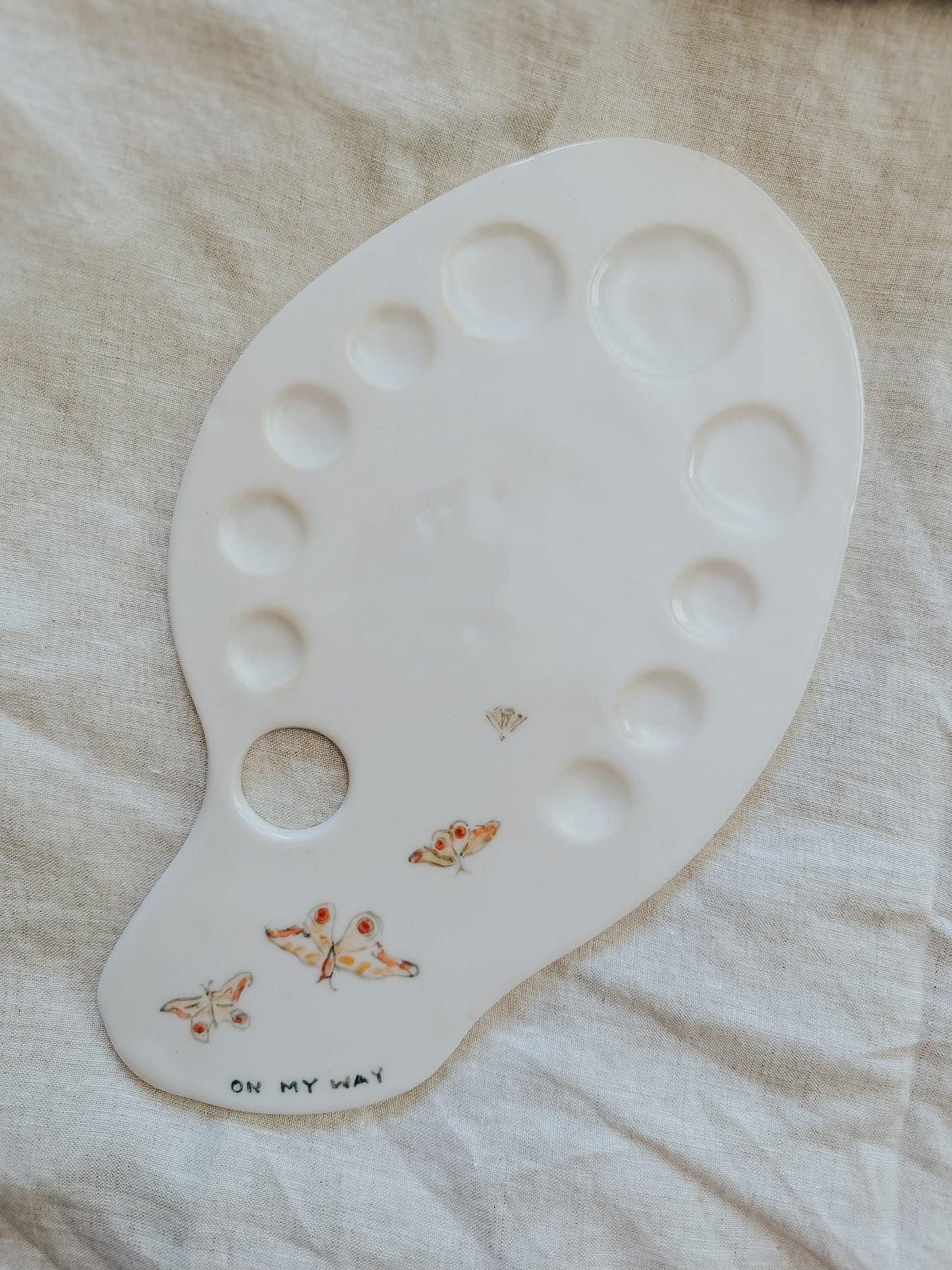 Porcelain Painter's Palette- On My Way