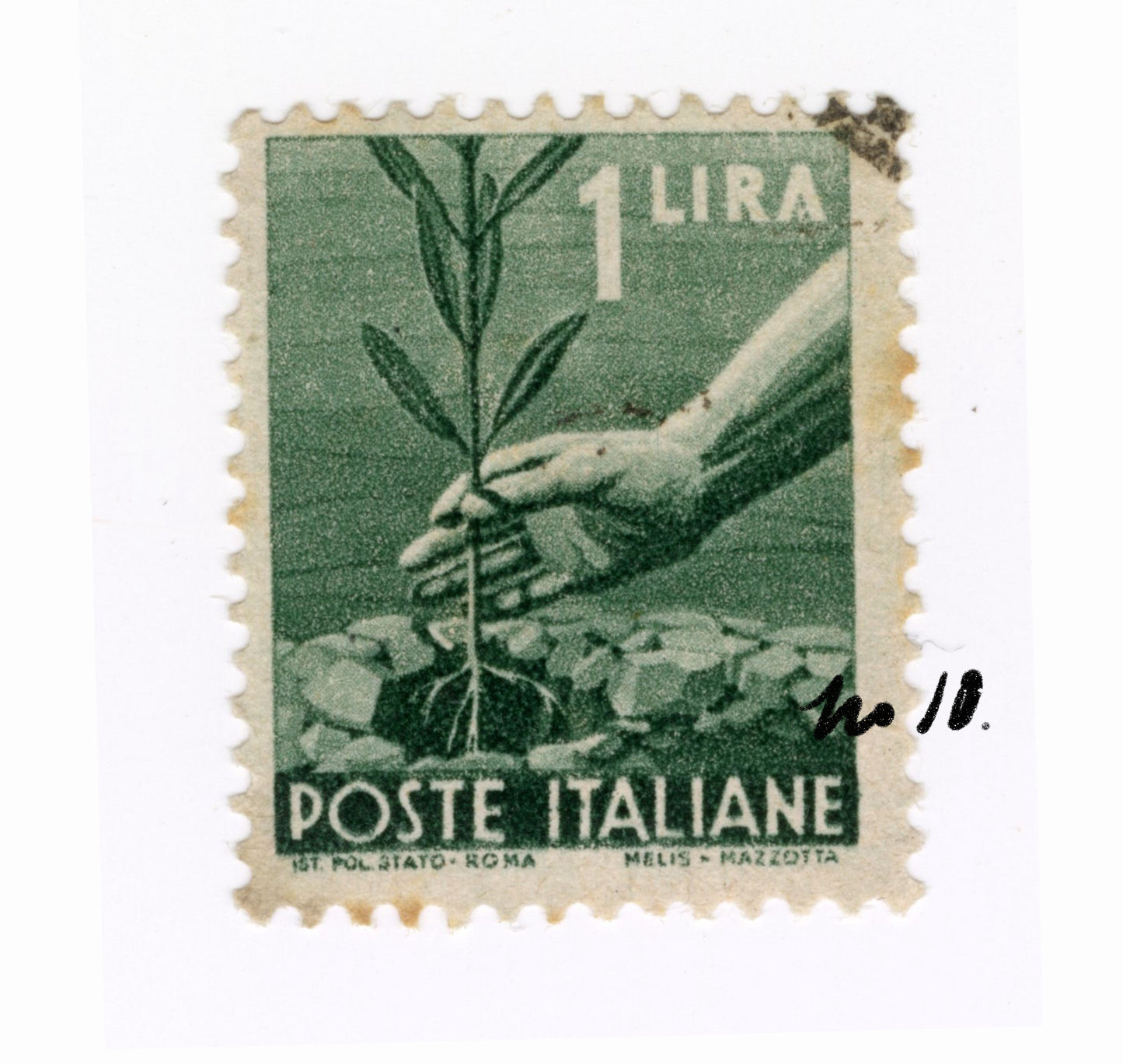 No 10. Postage Stamp Memento Print