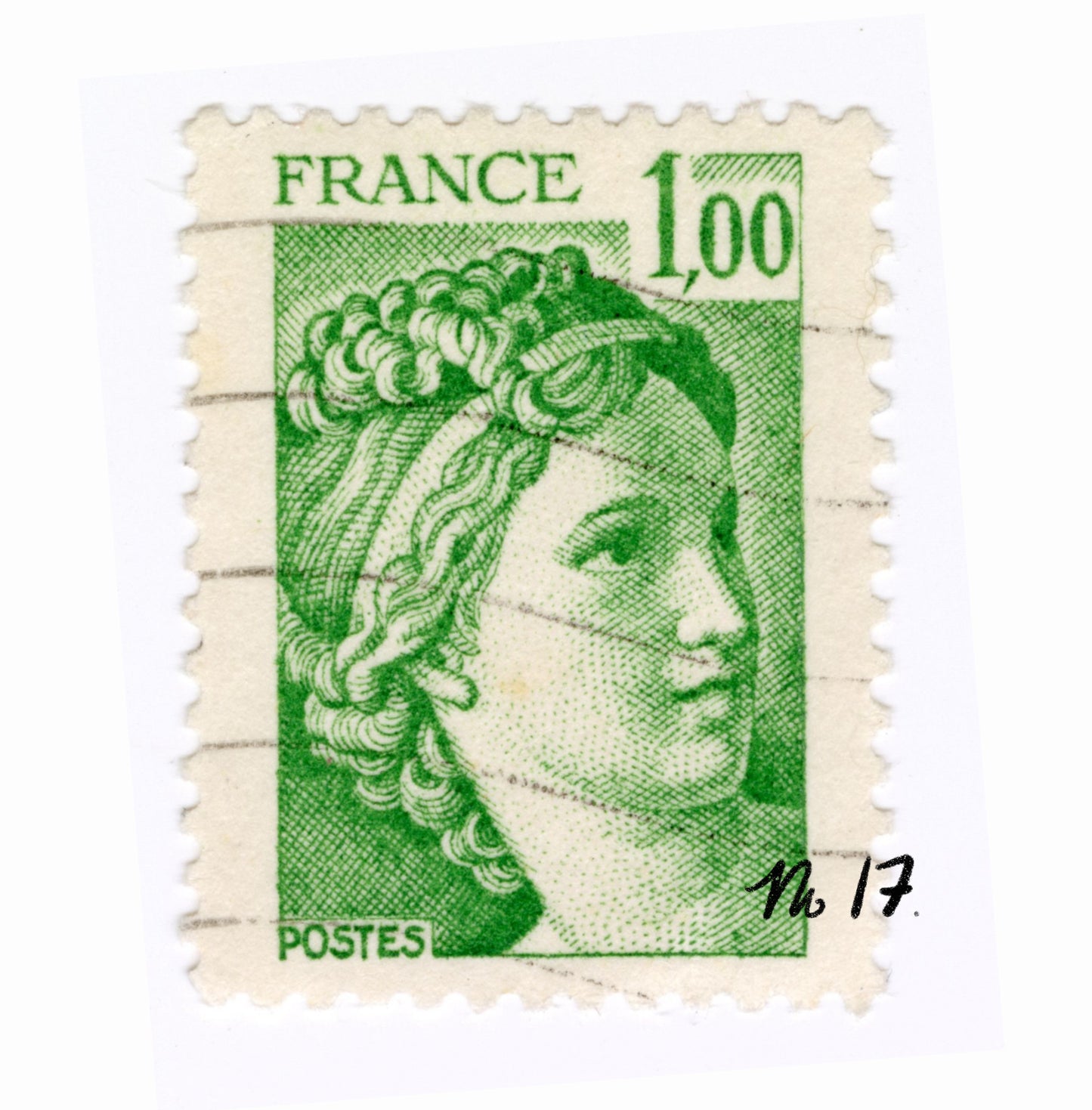 No 17. Postage Stamp Memento Print