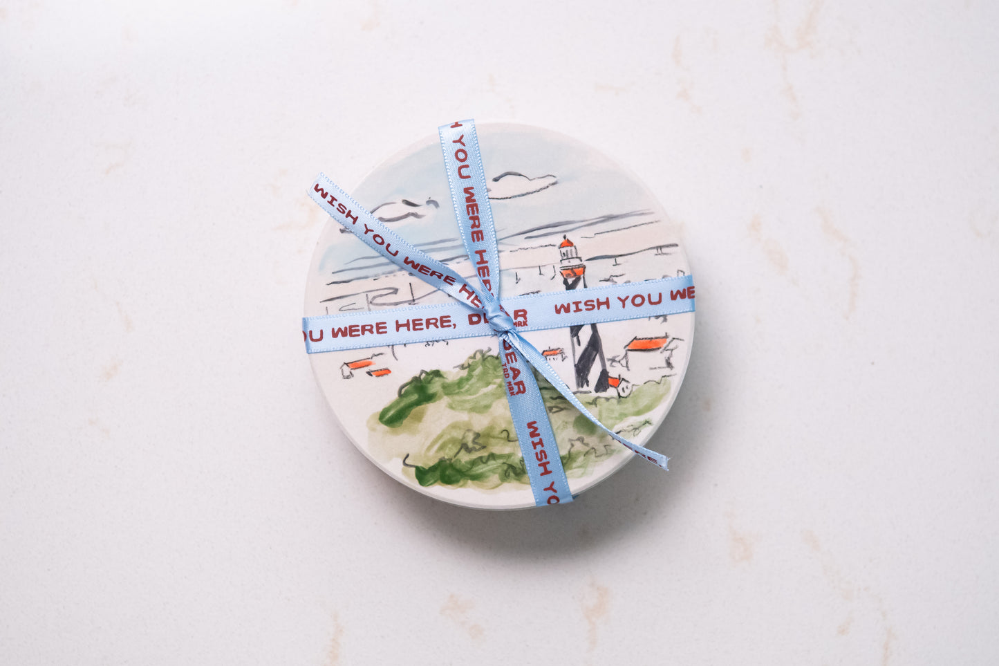 Palm - Hand Painted Coastal Coasters