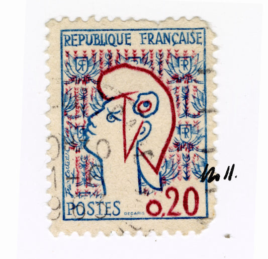 No 11. Postage Stamp Memento Print