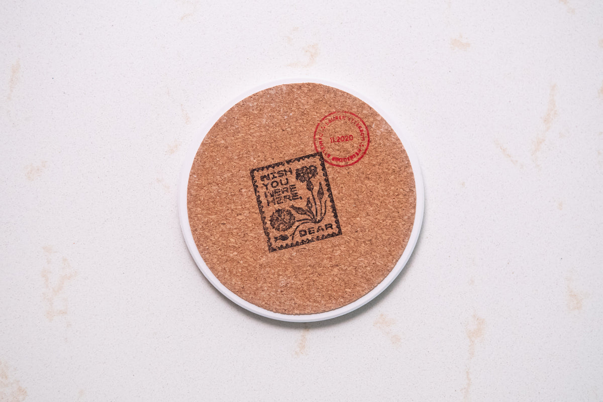 Orange Tree - Hand Painted Botanical Coasters